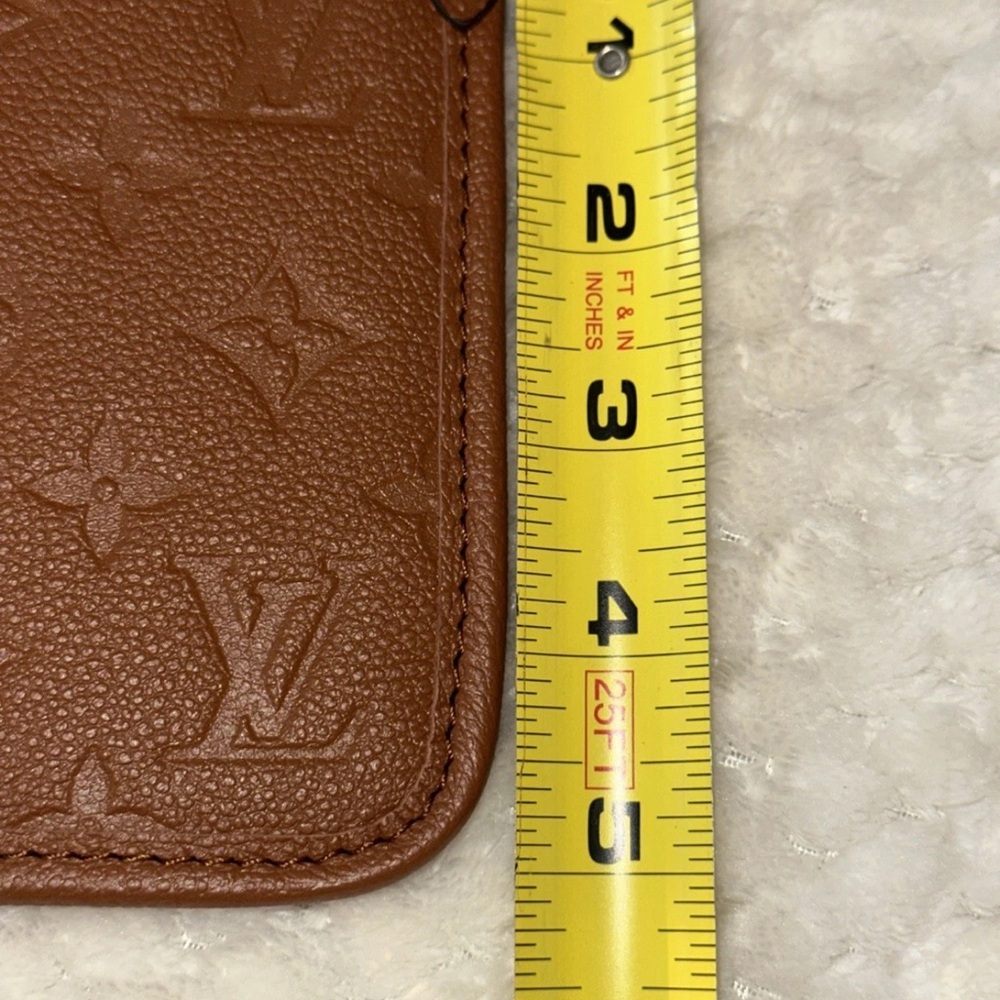 Louis Vuitton Cognac Embossed Monogram Leather Wristlet - Picture 8 of 9